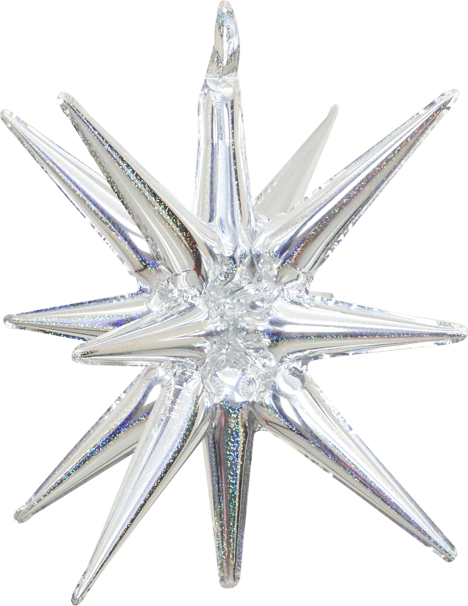 Airfill Only Pop Star Starburst Magic Foil Balloon Laser Silver 22"