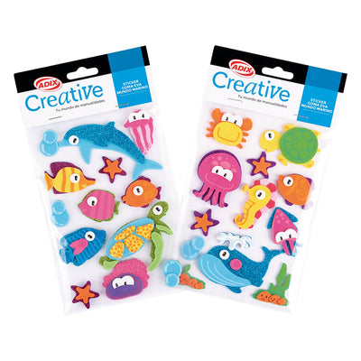 Foamies Shape Mundo Marino Adhesive