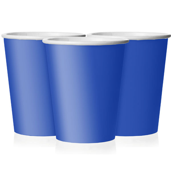 Royal Blue Cups 9oz 8pcs