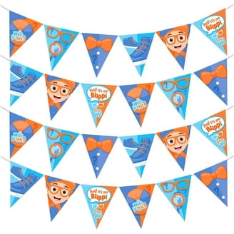 Blippi Birthday Banner Pennant - Blippi Party Supplies