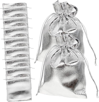 Organza Plata 4"x5" 12pcs