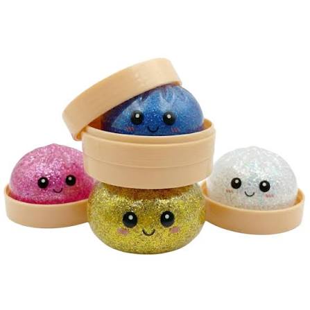 Dumpling Squishy Glitter Food Paradise Toys 1pcs