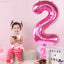 Number #2 Supershape Balloon 34" Hot Pink