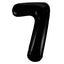 Number Black Supershape Foil Balloon 34"