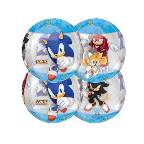 Sonic Clear Orbz Foil Balloon 16"