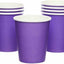 Neon Purple Cups 9oz 8pcs