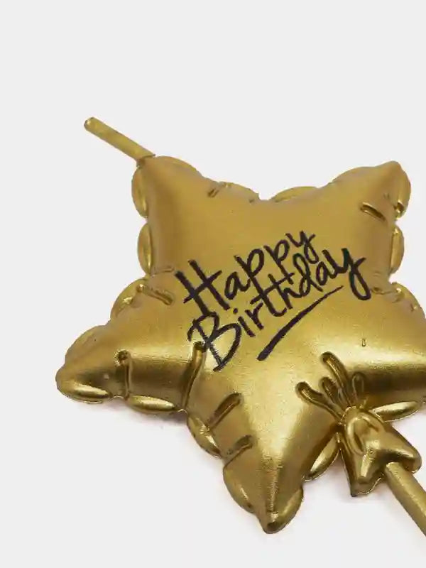 Birthday Candles Star Gold/Silver 1pcs