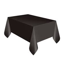 Plastic Rectangle Tablecover Black