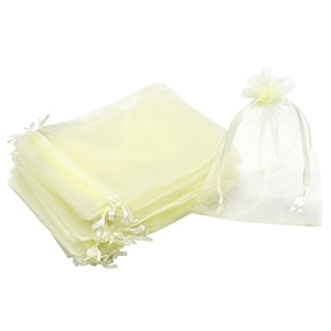 Organza Ivory 5"x7" 6pcs