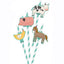 Barnyard Birthday Straws 12pcs