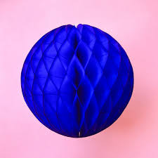 Honeycomb Ball Royal Blue (x1u) 8in