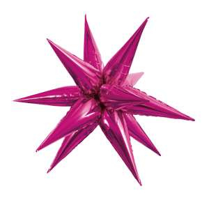 Starburst Foil Balloon Magenta 26" (x1u)