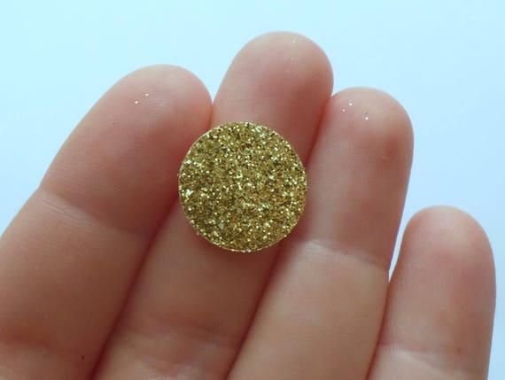 Glitter & Foil Circle Confetti Gold