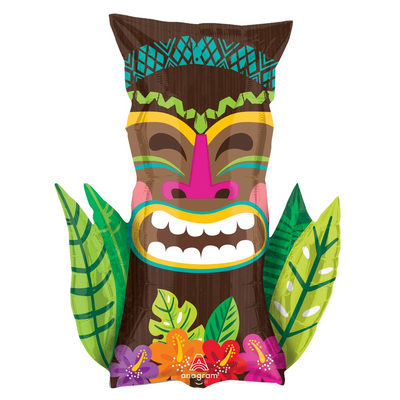 Bouquet Vintage Tiki Foil Balloons 5pcs