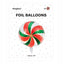 Candy Christmas Mint Foil Balloon