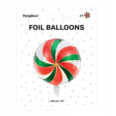 Candy Christmas Mint Foil Balloon