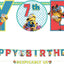 Despicable Me Minions Jumbo Letter Banner Kit
