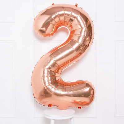 Supershape 34" Number #2 Rosegold