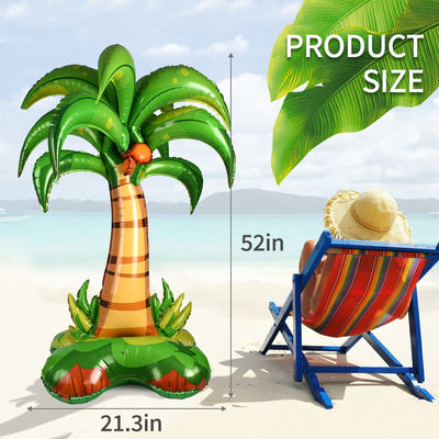 Standing Palm Tree Foil Mylar Balloon 37"