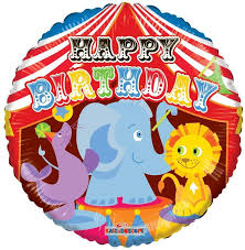 Circus Birthday Balloon 18"