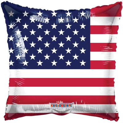 Usa Flag Foil Balloon 18"