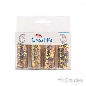 Set Confetti Glitter Gold 4pcs