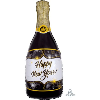 New Year Bubbles Supershape Balloon