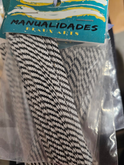Amarre Blanco y negro 100pcs