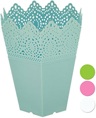 Hexagonal Flower Pot Plastic Assorted Color