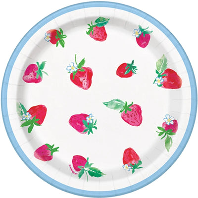 Sweet Strawberry Plates 7"