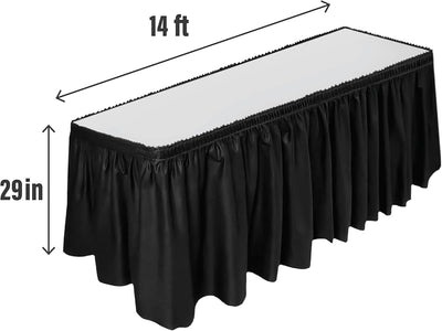 Table Skirt Black 29in x 14ft