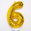 Number #7 Supershape Balloon 34" Gold