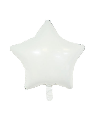 Babaloon Star White Foil Balloon 16"