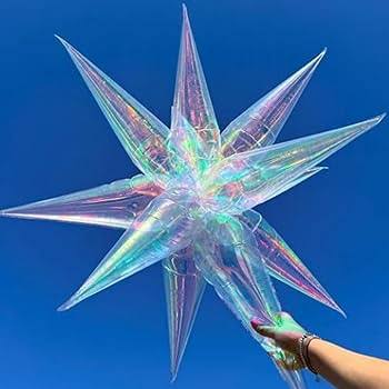 Iridescent Starburst 12 Piece kit Balloon