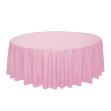 Lovely Pink Round Tablecover