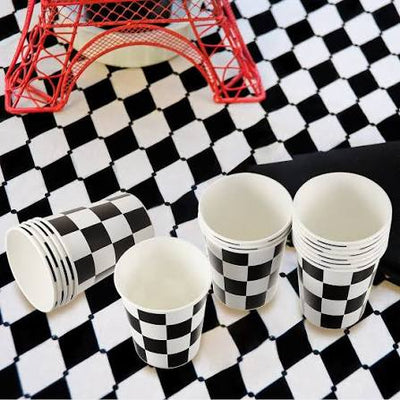 Racing Checkered Vasos 10pcs