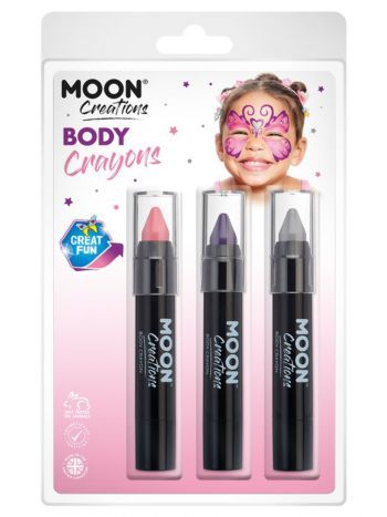 Princess Professional Body Crayons (Pink, Purple, Grey) 3pcs