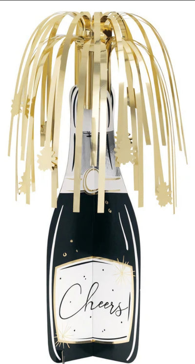 New Year Centerpiece Champagne Foil