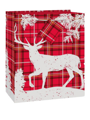 Deer Christmas Med Gift Bag