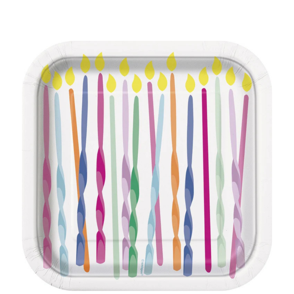 Pink Sprinkles Plates 7" 8pcs