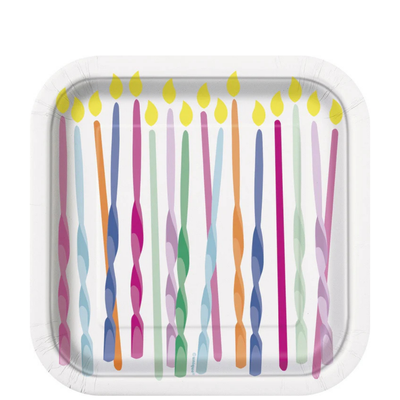 Pink Sprinkles Plates 7" 8pcs