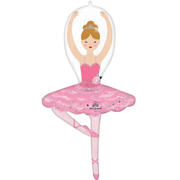 Ballerina Girl Birthday Supershape Balloon