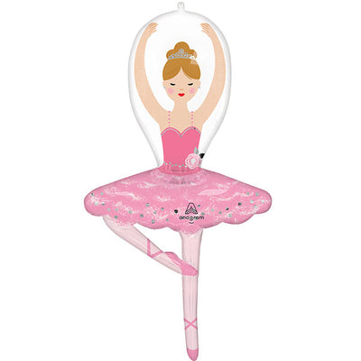 Ballerina Girl Birthday Supershape Balloon