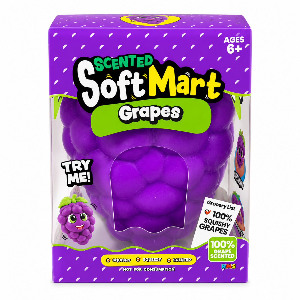Scented Soft Mart Grapes Jumbo Squishy