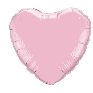 Heart Pink Metallic Foil Balloon 19"