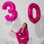 Number #3 Supershape Balloon 34" Hot Pink