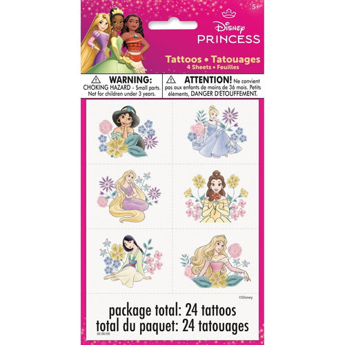 Disney Princess Tattoos 4Sheets