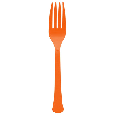 Plastic Forks Orange 20ct