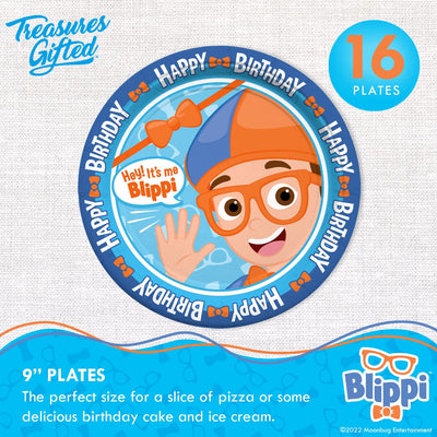 Blippi Plates 9in - 8pk - Blippi Party Supplies