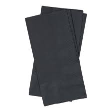 Black Paper Dinner Napkins 20pcs